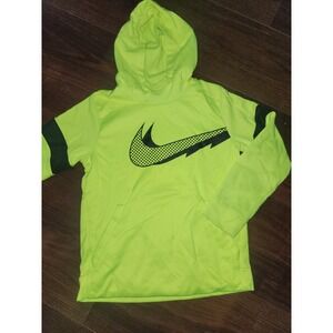 Nike Therma-Fit Hoodie Youth Boys Black/Neon Size‎ Medium